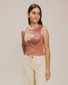 Tank Top Estampada,CAFE